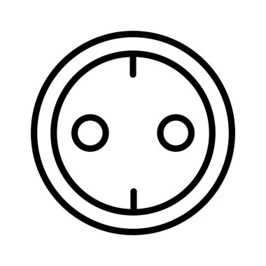 Priz, anahtar, elektrik ikonu vektör görüntüsü. Telefon ve tablet olarak kullanılabilir. Mobil uygulamalar, web uygulamaları ve yazdırma ortamları için elverişli.