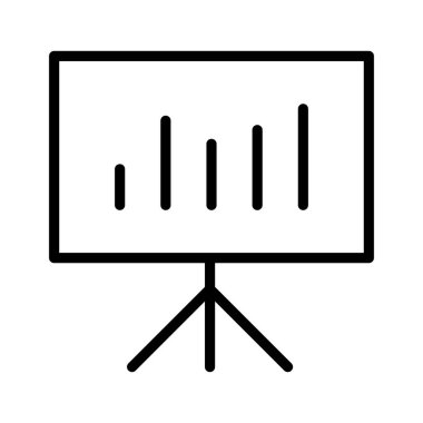 Sunum, istatistikler, işlem simgesi vektör görüntüsü. Telefon ve tablet olarak kullanılabilir. Mobil uygulamalar, web uygulamaları ve yazdırma ortamları için elverişli.