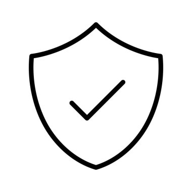 Koruma, güvenlik, güvenli ikon vektör görüntüsü. Telefon ve tablet olarak kullanılabilir. Mobil uygulamalar, web uygulamaları ve yazdırma ortamları için elverişli.