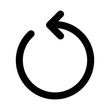 Simge vektör görüntüsünü tazele. UI ve UX için de kullanılabilir. Mobil uygulamalar, web uygulamaları ve yazdırma ortamları için elverişli.