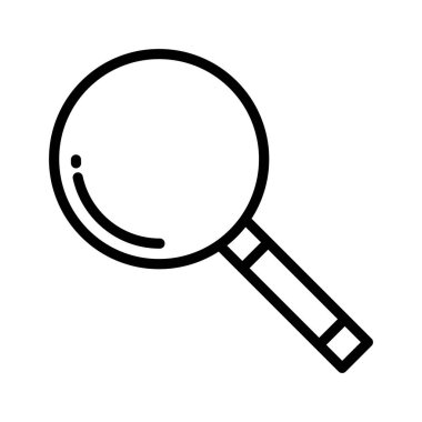 Arama, büyüteç simge vektör görüntüsü. Telefon ve tablet olarak kullanılabilir. Mobil uygulamalar, web uygulamaları ve yazdırma ortamları için elverişli.