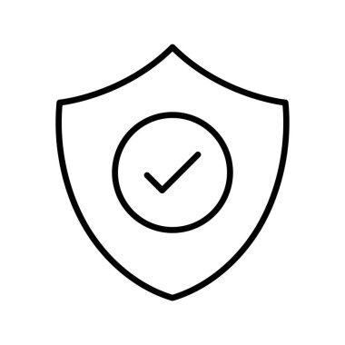 Güvenli ödeme, koruma ikonu vektör görüntüsü. Alışveriş ve ecommerce için de kullanılabilir. Web uygulamalarında, mobil uygulamalarda ve yazdırma ortamlarında kullanılabilir.