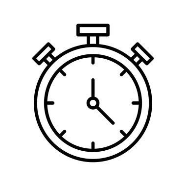 Stopwatch, zamanlayıcı, zaman aşımı, satış sonu ikon vektör görüntüsü. Alışveriş ve ecommerce için de kullanılabilir. Web uygulamalarında, mobil uygulamalarda ve yazdırma ortamlarında kullanılabilir.