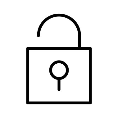 Simge vektör görüntüsünün kilidini aç. Telefon ve tablet olarak kullanılabilir. Mobil uygulamalar, web uygulamaları ve yazdırma ortamları için elverişli.