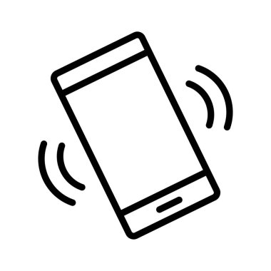 Titreşim, titreşimli telefon, titreşimli ikon vektör görüntüsü. Telefon ve tablet olarak kullanılabilir. Mobil uygulamalar, web uygulamaları ve yazdırma ortamları için elverişli.
