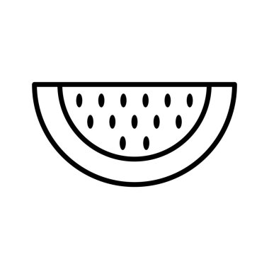 Karpuz, meyve, meyve suyu ikonu vektör görüntüsü. Yaz & Tatilleri için kullanılabilir. Mobil uygulamalar, web uygulamaları ve yazdırma ortamları için elverişli.