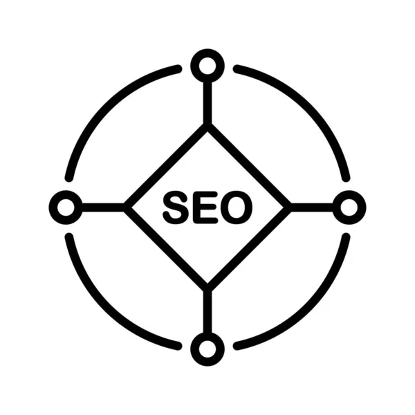 Marketing Suchmaschine Seo Icon Vektor Image Kann Auch Für Webmarketing — Stockvektor