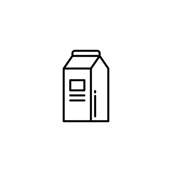 Векторне Зображення Піктограми Milk Pack Може Також Використовуватися Їжі Напоїв — стоковий вектор