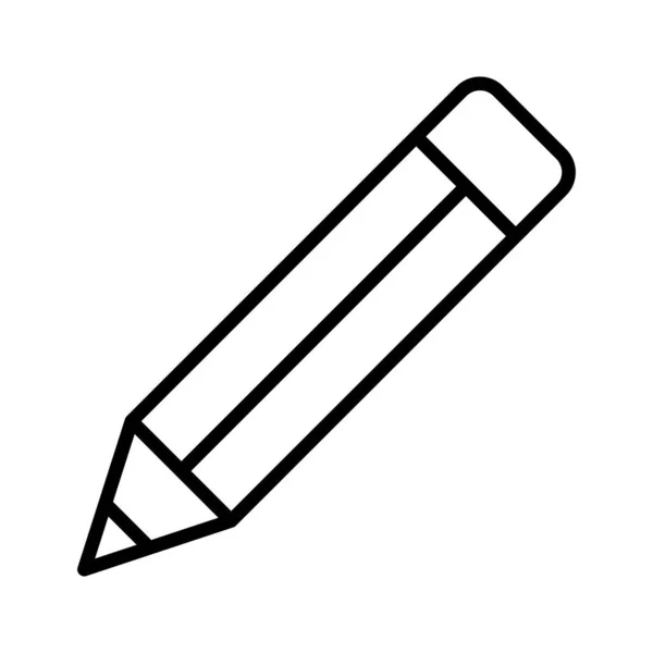 Bleistift Schreiben Icon Vektorbild Bearbeiten Kann Auch Für Die Ausbildung — Stockvektor