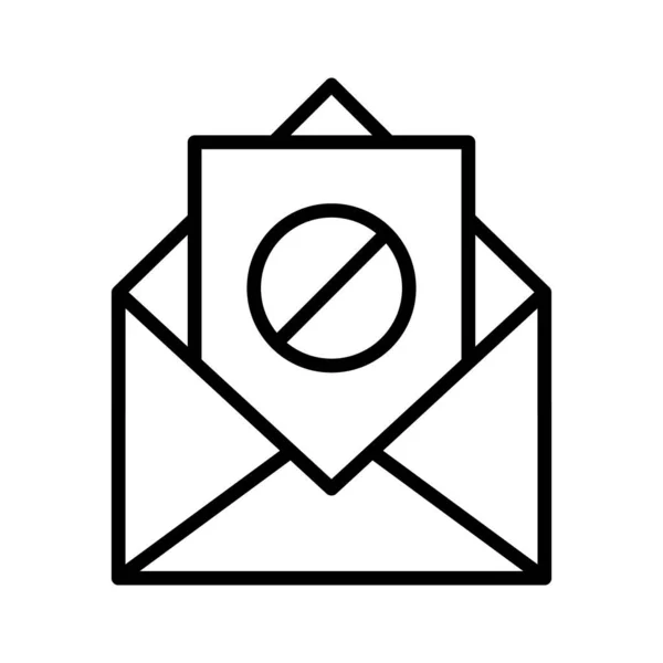 Spam Mail Mail Icon Vektorbild Kann Auch Für Die Internetsicherheit — Stockvektor