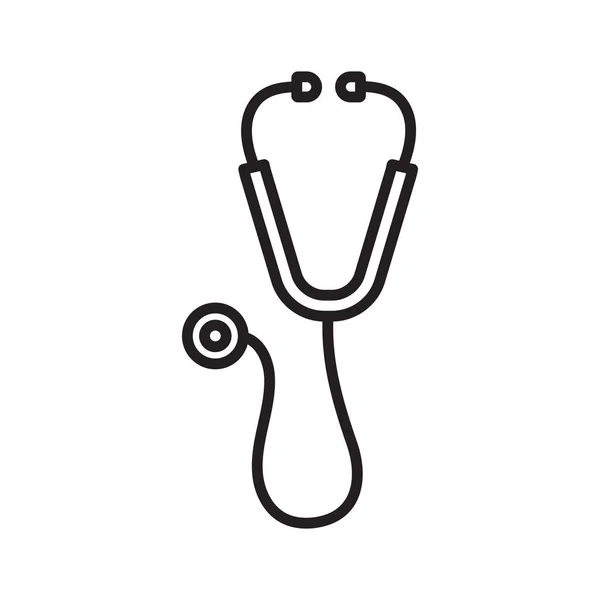 Stethoscope Icon Vector Image Can Used Medical Suitable Mobile Apps — Stock Vector