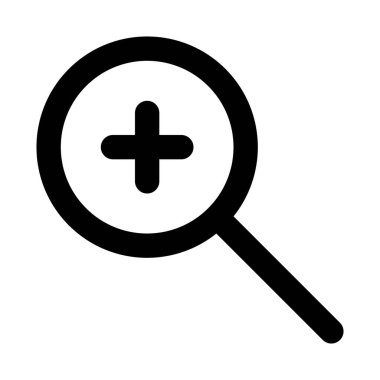 Simge vektör görüntüsünü büyüt. UI ve UX için de kullanılabilir. Mobil uygulamalar, web uygulamaları ve yazdırma ortamları için elverişli.