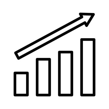 Analiz, analitik, büyüme ikonu vektör görüntüsü. Web pazarlama için de kullanılabilir. Web uygulamalarında, mobil uygulamalarda ve yazdırma ortamlarında kullanılabilir.