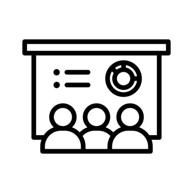 Analitik, eğitim, karatahta ikon vektör görüntüsü. Web pazarlama için de kullanılabilir. Web uygulamalarında, mobil uygulamalarda ve yazdırma ortamlarında kullanılabilir.