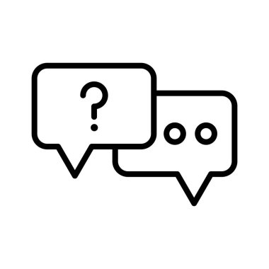 Sohbet, diyalog, ikon vektör görüntüsünü destekle. Müşteri desteği için de kullanılabilir. Web uygulamalarında, mobil uygulamalarda ve yazdırma ortamlarında kullanılabilir.