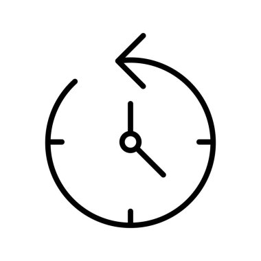 Saat, tahmin, dönüm noktası vektör görüntüsü. Müşteri desteği için de kullanılabilir. Web uygulamalarında, mobil uygulamalarda ve yazdırma ortamlarında kullanılabilir.