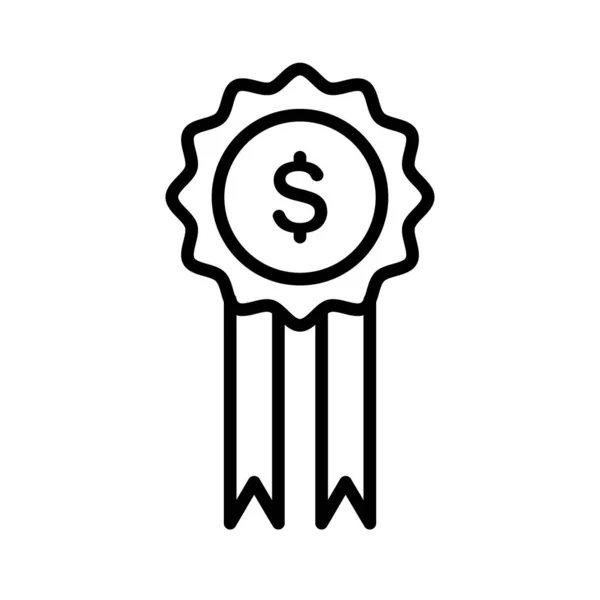 Ocenění Peníze Zisk Vektor Ikony Odznaku Lze Také Použít Pro — Stockový vektor
