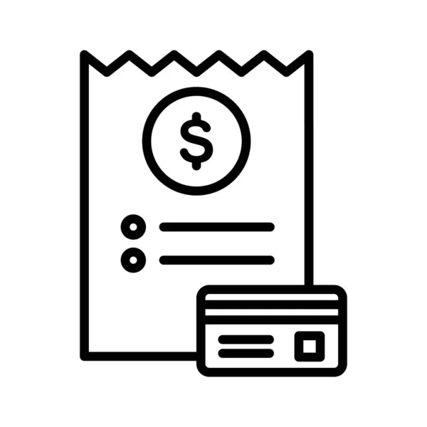 Bill Invoice Tax Icon Vector Image Can Also Used Finance — Stock Vector