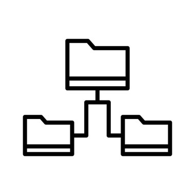 Dizinler, veriler, paylaşım, ikon vektör resmini transfer et. Ağ ve veri paylaşımı için de kullanılabilir. Web uygulamalarında, mobil uygulamalarda ve yazdırma ortamlarında kullanılabilir.