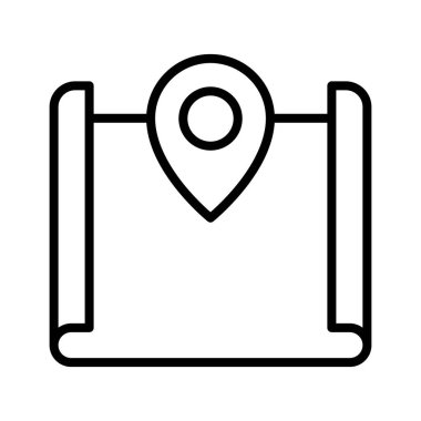 Konum, harita, pin ikonu vektör görüntüsü. Navigasyon için de kullanılabilir. Web uygulamalarında, mobil uygulamalarda ve yazdırma ortamlarında kullanılabilir.