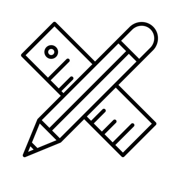 Design Werkzeuge Zeichnung Symbolvektorbild Kann Auch Für Die Informationstechnologie Verwendet — Stockvektor