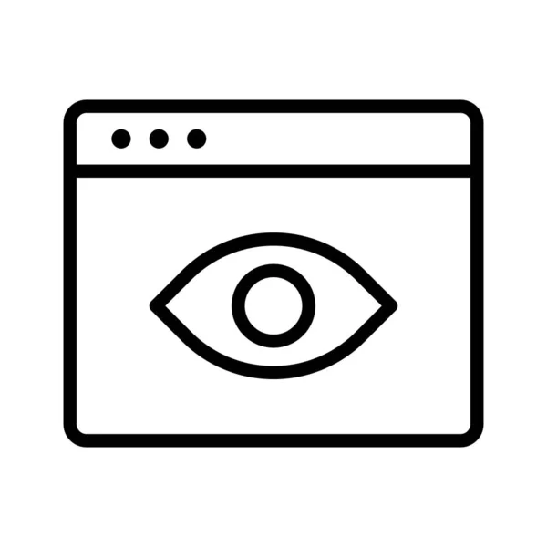 Eye Advertising Vision Impression Icon Vector Image Can Also Used — Stock Vector