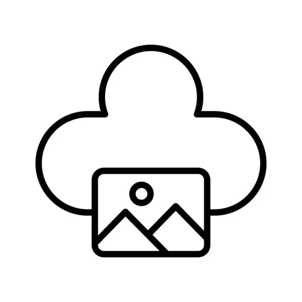 Afbeeldingen Cloud Downloaden Pictogram Vector Afbeelding Kan Ook Gebruikt Worden — Stockvector