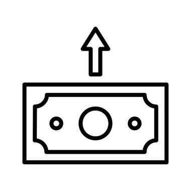 Para, ödeme, ikon vektör resmi gönder. Finans ve Para için de kullanılabilir. Web uygulamalarında, mobil uygulamalarda ve yazdırma ortamlarında kullanılabilir.