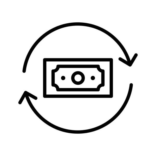Peníze Fliw Transakce Převod Ikony Vektorový Obraz Lze Také Použít — Stockový vektor