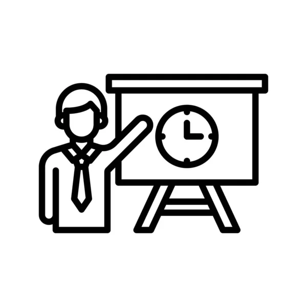 Управление Временем Производительность Векторное Изображение Значка Часов Использоваться Поддержки Клиентов — стоковый вектор