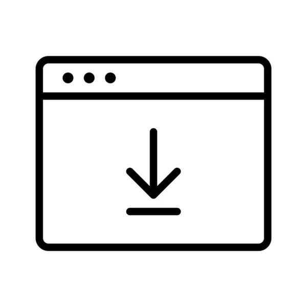 Webseite Download Pfeil Icon Vektorbild Kann Auch Für Webseiten Verwendet — Stockvektor