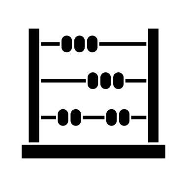 Abaküs, hesapla, matematik ikonu vektör görüntüsü. Eğitim için de kullanılabilir. Web uygulamalarında, mobil uygulamalarda ve yazdırma ortamlarında kullanılabilir.