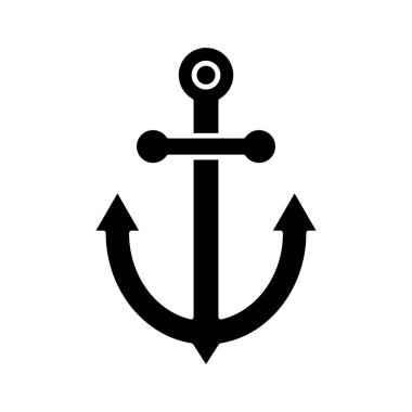 Çapa, denizci, gemi ikonu vektör görüntüsü. Yaz & Tatilleri için kullanılabilir. Mobil uygulamalar, web uygulamaları ve yazdırma ortamları için elverişli.