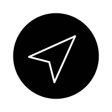 Ok, pusula, yön bulma ikonu vektör görüntüsü. Navigasyon için de kullanılabilir. Web uygulamalarında, mobil uygulamalarda ve yazdırma ortamlarında kullanılabilir.