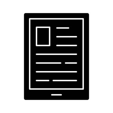 Makale, blog, blog, tablet simgesi vektör resmi. Seo & web için de kullanılabilir. Web uygulamalarında, mobil uygulamalarda ve yazdırma ortamlarında kullanılabilir.