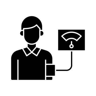 Kan basıncı ikon vektör görüntüsü. Revir için kullanılabilir. Mobil uygulamalar, web uygulamaları ve yazdırma ortamları için elverişli.