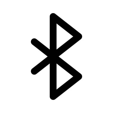 Bluetooth Simge vektör görüntüsü. Telefon ve tablet olarak kullanılabilir. Mobil uygulamalar, web uygulamaları ve yazdırma ortamları için elverişli.
