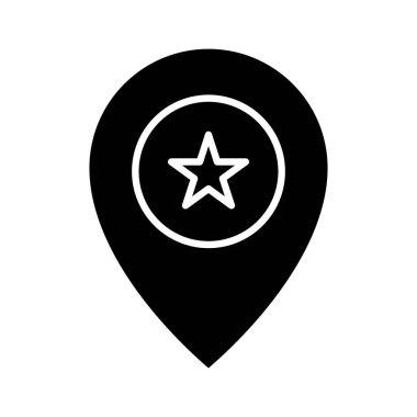 Yer imi, favori, pin, kalp ikonu vektör görüntüsü. Harita ve Konum için de kullanılabilir. Web uygulamalarında, mobil uygulamalarda ve yazdırma ortamlarında kullanılabilir.