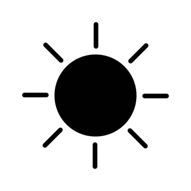 Parlaklık Simgesi vektör görüntüsü. Telefon ve tablet olarak kullanılabilir. Mobil uygulamalar, web uygulamaları ve yazdırma ortamları için elverişli.