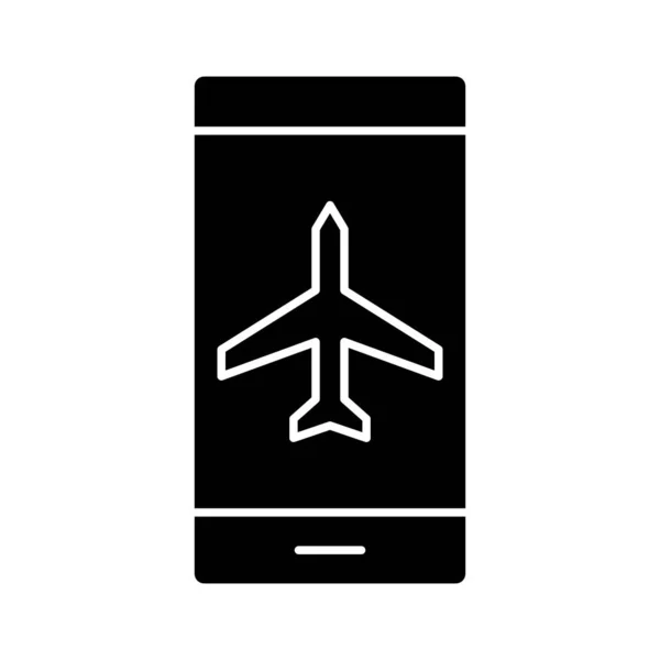 Modo Avión Icono Imagen Vectorial Puede Utilizar Para Teléfono Tableta — Archivo Imágenes Vectoriales