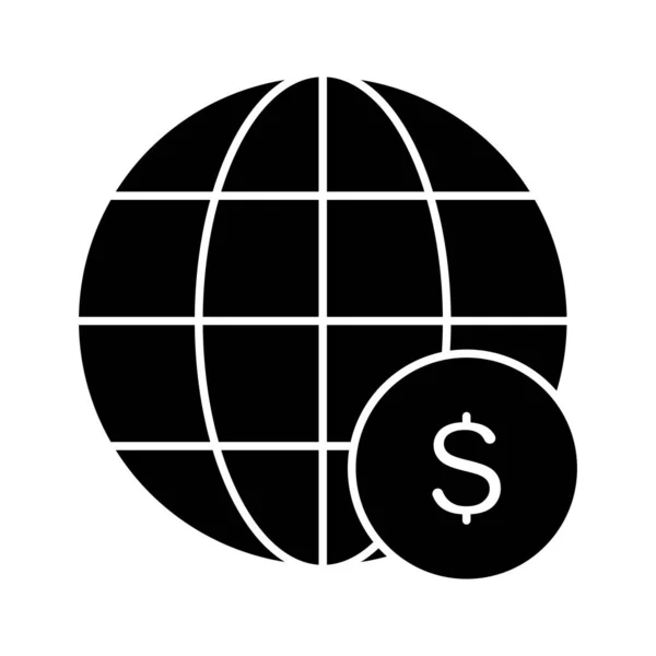 Банківське Валютне Міжнародне Глобусне Векторне Зображення Також Може Використовуватися Фінансів — стоковий вектор