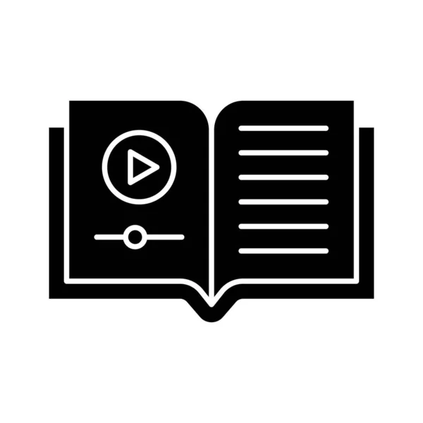 Buch Schulung Video Online Symbolvektorbild Kann Auch Für Online Schulungen — Stockvektor