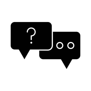 Sohbet, diyalog, ikon vektör görüntüsünü destekle. Müşteri desteği için de kullanılabilir. Web uygulamalarında, mobil uygulamalarda ve yazdırma ortamlarında kullanılabilir.