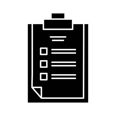 Pano, test, sınav simgesi vektör görüntüsü. Eğitim için de kullanılabilir. Web uygulamalarında, mobil uygulamalarda ve yazdırma ortamlarında kullanılabilir.