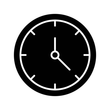 Saat, zaman, ikon vektör görüntüsünü izle. Müşteri desteği için de kullanılabilir. Web uygulamalarında, mobil uygulamalarda ve yazdırma ortamlarında kullanılabilir.