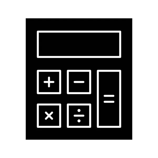 Расчет Калькулятор Иконка Финансового Векторного Изображения Использоваться Бизнеса Офиса Подходит — стоковый вектор