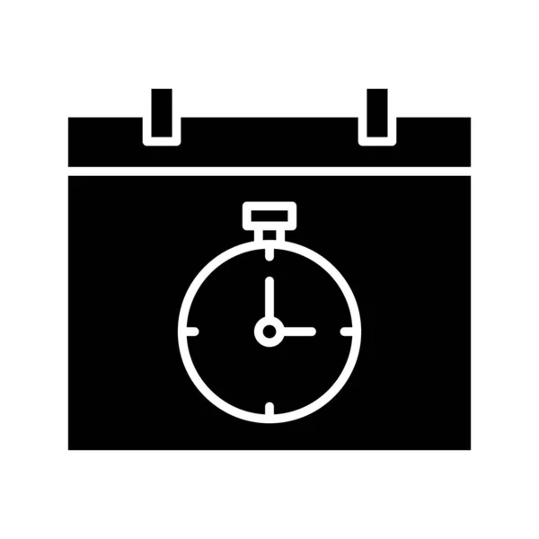 Kalender Stoppuhr Timer Icon Vektorbild Kann Auch Für Den Kundensupport — Stockvektor