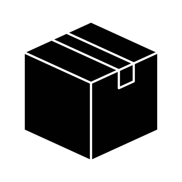 Картон Упаковка Коробка Значок Покупки Векторне Зображення Також Може Використовуватися — стоковий вектор