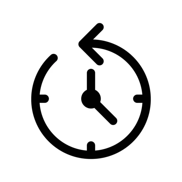 Reloj Estimación Icono Hito Imagen Vectorial También Puede Utilizar Para — Vector de stock