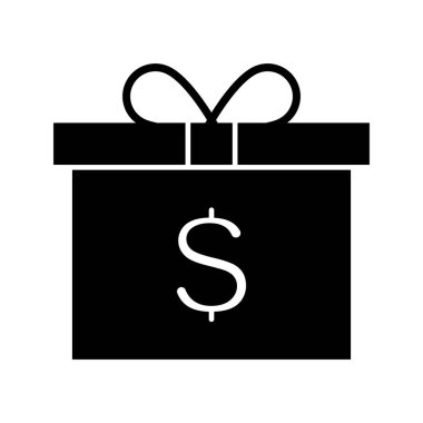 Kupon, hediye, para ikonu vektör imajı. Finans ve Para için de kullanılabilir. Web uygulamalarında, mobil uygulamalarda ve yazdırma ortamlarında kullanılabilir.